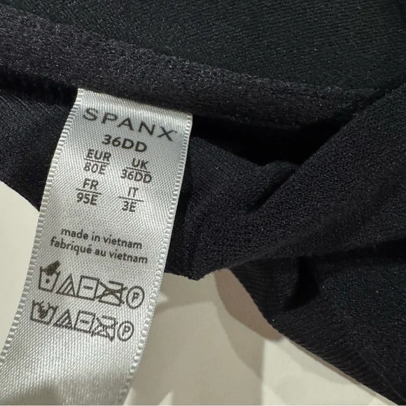 2 SPANX Black Bras Women's BRA-LLELUJAH Size 38D & Size 36DD Front Clip Full - Picture 6 of 7